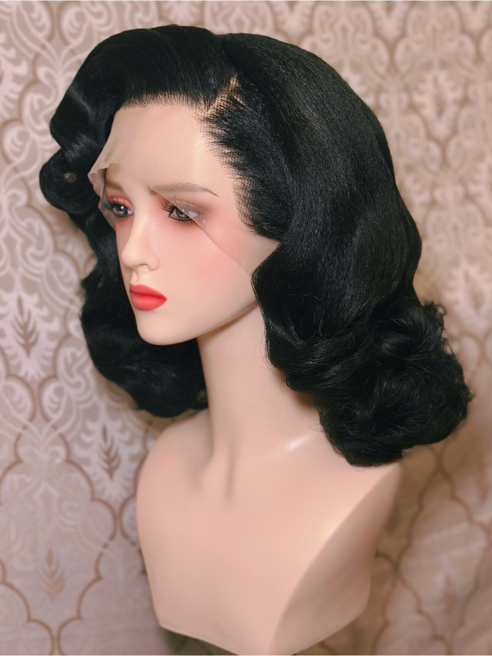 Femme Fatale Jet Black Lacefront Wig - Picture 4 of 5